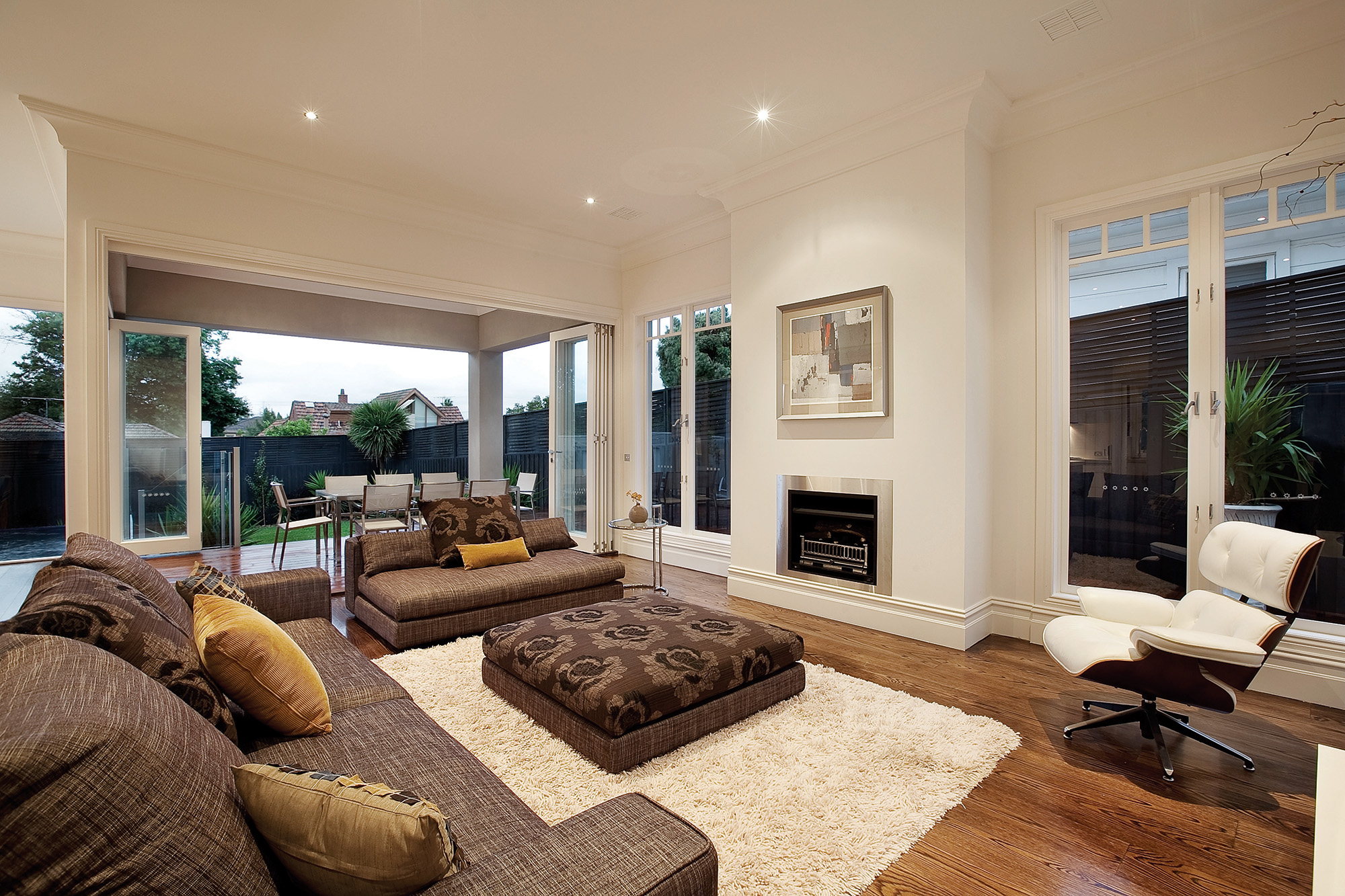 gas fireplace family room